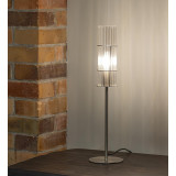 Tubo 50cm satin nickel&amp;clear glass tube table lamp Markslojd
