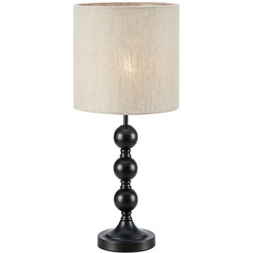 Lampa stołowa z abażurem Octo czarny/piaskowy Markslojd