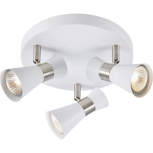 Folie III white&amp;satin nickel ceiling spotlight Markslojd