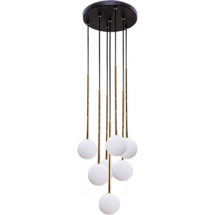 Ali VII 35cm white&amp;black&amp;gold glass balls pendant lamp ZumaLine