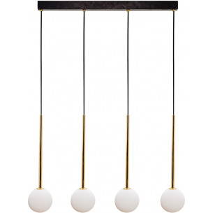 Ali IV 70cm white&amp;black&amp;gold glass balls pendant lamp ZumaLine