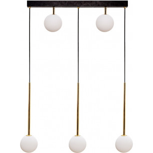 Ali V 70cm white&amp;black&amp;gold glass balls pendant lamp ZumaLine