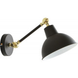 Apus black&amp;gold loft wall lamp with arm ZumaLine