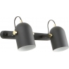 Aries II black double loft wall lamp ZumaLine