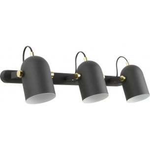 Aries III black triple loft wall lamp ZumaLine