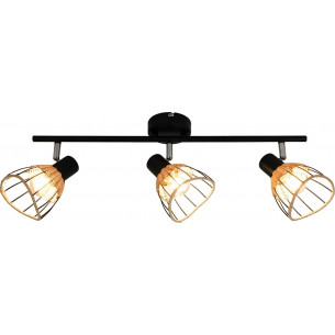 Gent III black boho wire ceiling spotlight ZumaLine