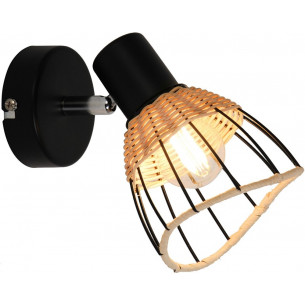 Gent black boho wire wall lamp ZumaLine