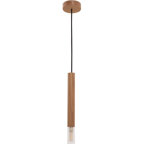Lampa wisząca tuba drewniana Madera 4cm Zumaline