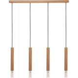 Madera IV 75cm wooden pendant lamp on a strip ZumaLine