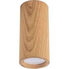 Lampa spot drewniana tuba Oak 6cm H13cm Zumaline