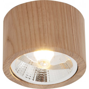 Oak 12cm H8cm wooden tube spotlight lamp ZumaLine