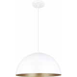 Vela 40cm white&amp;gold half sphere pendant lamp ZumaLine