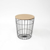 [OUTLET] Lotus 34cm Black Wire Side Table