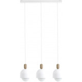 Loft Ovoi III 60cm white scandinavian pendant lamp on a rail Kolorowe Kable