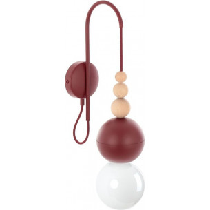 Loft Bala burgundy pendant wall lamp Kolorowe Kable