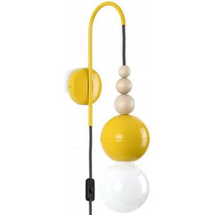 Loft Bala yellow plug-in wall lamp Kolorowe Kable