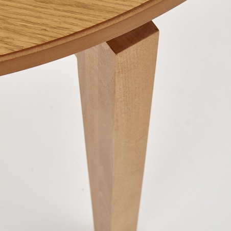 Sorbus II 100 honey oak round extending dining table Halmar