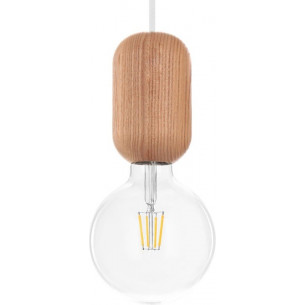 Kinkiet drewniany wiszący Barille Kolorowe kable 2