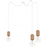 Barille III wooden spider pendant lamp Kolorowe Kable