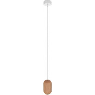 Barille Mini wooden "bulb" pendant lamp Kolorowe Kable