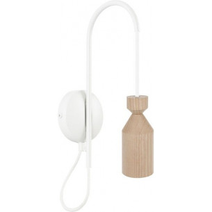 Angula Mini wooden pendant wall lamp Kolorowe Kable