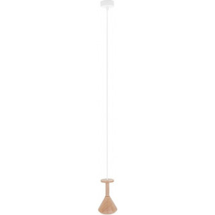 Cono Mini wooden pendant lamp Kolorowe Kable