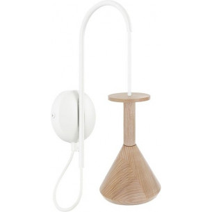 Cono Mini wooden pendant wall lamp Kolorowe Kable