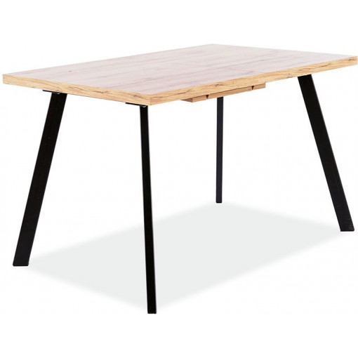 Brick 120x80cm oak aristan&amp;black loft extendable table Signal