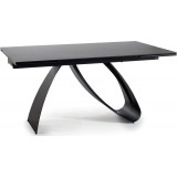 Diuna ceramic 160x90cm sahara noir&amp;black mat modern extendable table Signal