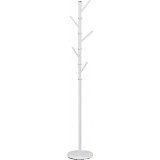 Duke white metal standing coat rack Signal