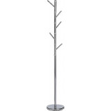 Duke chrome metal standing coat rack Signal