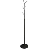 Leta black&amp;chrome metal standing coat rack Signal