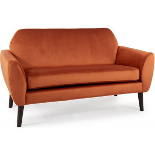 Mena red 2-seater velvet sofa Signal