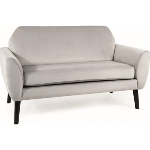 Mena light grey 2-seater velvet sofa Signal