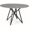 Stół okrągły ceramiczny Murano 120cm szary efekt marmuru/czarny mat Signal