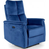 Neptun navy blue reclining massage armchair Signal