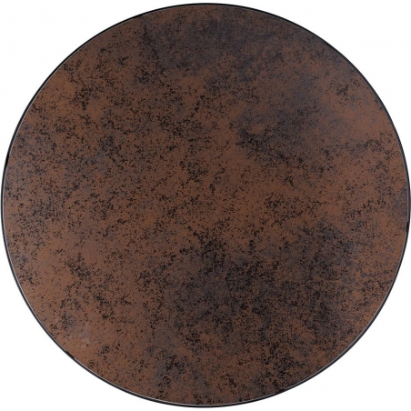 Zestaw okrągłych stolików szklanych Penelope szary/brązowy/efekt kamienia/czarny Signal