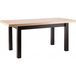 Presto 140x80cm oak artisan&amp;black loft extendable table Signal