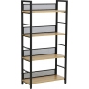 Raw R4 121x60cm oak&amp;black industrial shelf Signal