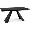 Salvadore ceramic 160x90cm sahara noir&amp;black mat extendable glass table Signal