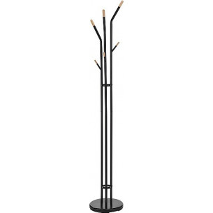 Sander black&amp;beech metal standing coat rack Signal