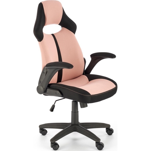 Fotel biurowy Bloom różowy/czarny Halmar