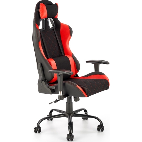 Fotel komputerowy dla gracza Drake czarny/czerwony Halmar