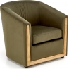 Enrico green velvet club armchair Halmar