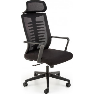 Fabio black mesh office chair Halmar