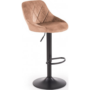 H101 beige quilted velvet bar stool Halmar