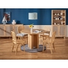 Elefante 120cm natural oak round table on one leg Halmar