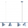 Lampa wisząca podłużna regulowana Form IV 120cm dusty blue Aldex