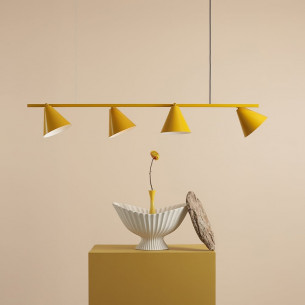 Form IV 120cm mustard adjustable long pendant lamp Aldex