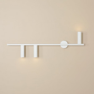 Trevo III left 81cm white wall lamp Aldex